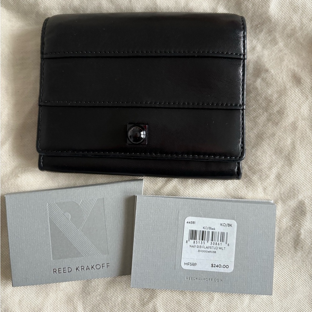 Reed Krakoff Black Napa leather wallet